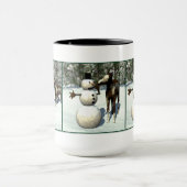Fohlen-und Snowman-Tasse Tasse (Zentrum)