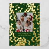 Fohlen Weihnachtskarte Vorlagen 2 Foto Blumengrün (Vorderseite)