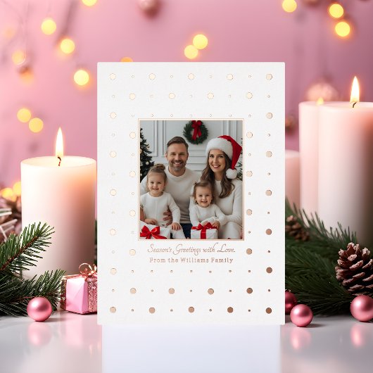 Fohlen Weihnachtskarten Vorlage 2 Foto Rose Gold