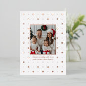 Fohlen Weihnachtskarten Vorlage 2 Foto Rose Gold (Stehend vorne)