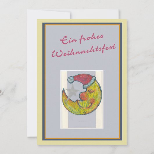 föhliche Weihnachten Mitteilungskarte (Vorderseite)