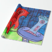 Föhn Quallen Geschenkpapier (Ungerollt)