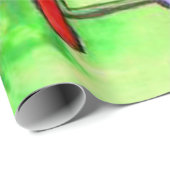 Föhn Quallen Geschenkpapier (Rolleneckpunkt)