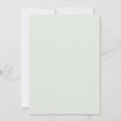 Föhren Grün Rustikale Winterhochzeit Einladung (Rückseite)