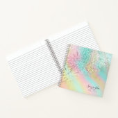 Foil Abstrakt Holographic Rainbow ID775 Notizblock (Innenseite)