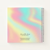 Foil Abstrakt Holographic Rainbow ID775 Notizblock (Rückseite)