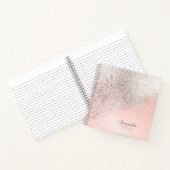 Foil Abstrakt Silver Rose Gold ID775 Notizblock (Innenseite)