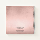 Foil Abstrakt Silver Rose Gold ID775 Notizblock (Rückseite)