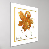 Foil Accent Tiger lilie Print Poster (Ablage )