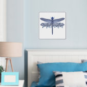 Foil Accented Dragonfly & Personalization Print Foliendrucke (In Situ (Schlafzimmer))