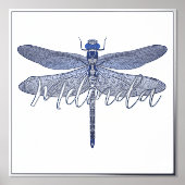 Foil Accented Dragonfly & Personalization Print Foliendrucke (Vorderseite)
