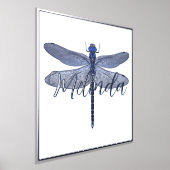 Foil Accented Dragonfly & Personalization Print Foliendrucke (Ablage )