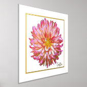 Foil Accents Dahlia Print Poster (Ablage )