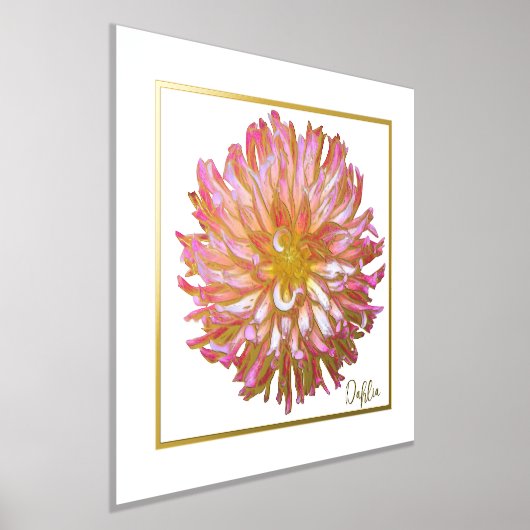 Foil Accents Dahlia Print Poster (Ablage )
