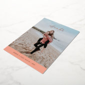 Foil all our Liebe Valentine's Day Card - Pfirsich Folieneinladung (Gedreht)