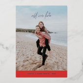 Foil all our Liebe Valentine's Day Card - Red Folieneinladung (Vorderseite)