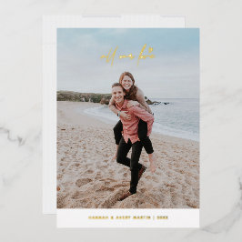 Foil all our Liebe Valentine's Day Card - White Folieneinladung