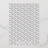 Foil all our Liebe Valentine's Day Card - White Folieneinladung (Rückseite)