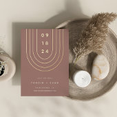 Foil Arch | Moderne Minimal Save the Date Card Folieneinladung