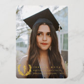 Foil Asclepius Med School Abschluss Ankündigung (Vorderseite)