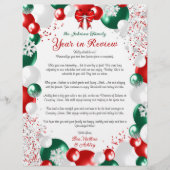 Foil Balloon Christmas Letter Template Stationary Briefbogen (Vorderseite)
