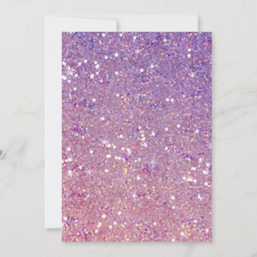 Foil Balloon Einladung zum 10. Geburtstag (Rückseite)