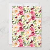 Foil Balloon Floral 9. Geburtstag Einladung (Rückseite)