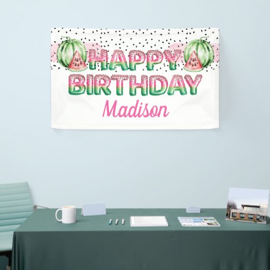 Foil Balloon Letters Melon Personalisiert Geburtst Banner (Messeveranstaltung)