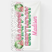 Foil Balloon Letters Melon Personalisiert Geburtst Banner (Vertikal)