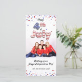 Foil Balloons Stars Streifen am 4. Juli - Fotokart (Stehend Vorderseite)