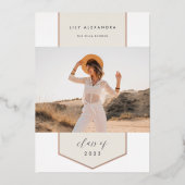 Foil Banner | Ankündigung von Foto Abschluss (Vorderseite)