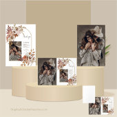 Foil Boho Cowboy & Bride Wedding Dankeschön Karte