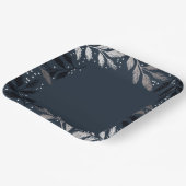 Foil Branches Christmas Party Pappteller (Gewinkelt)