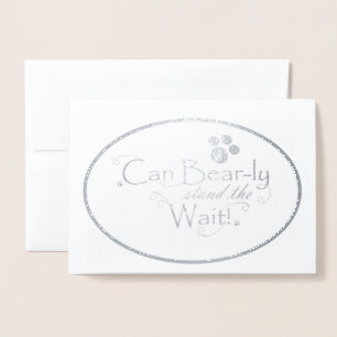 Foil Breast Cancer Christmas Card Folienkarte