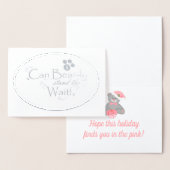 Foil Breast Cancer Christmas Card Folienkarte (Anzeige)