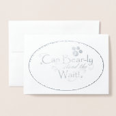 Foil Breast Cancer Christmas Card Folienkarte (Vorderseite mit Umschlag)