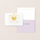 Foil Bunny & Heart Dankeschön Karte (Anzeige)