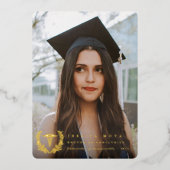 Foil Caduceus Med School Abschluss Ankündigung (Vorderseite)