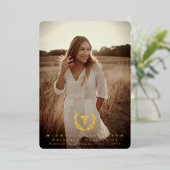 Foil Caduceus Med School Abschluss Ankündigung (Stehend vorne)