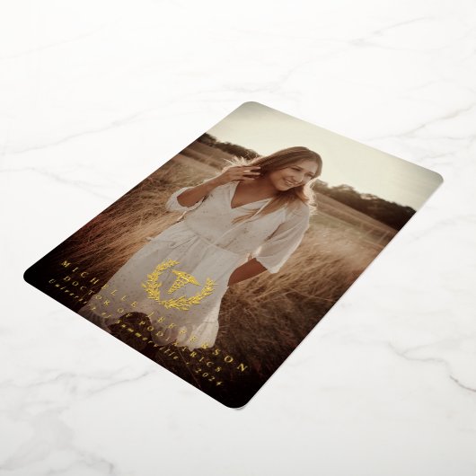 Foil Caduceus Med School Abschluss Ankündigung (Gedreht)