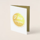 Foil Card Elegante Wählen Sie eine der besten Freu Folienkarte (Vorderseite)