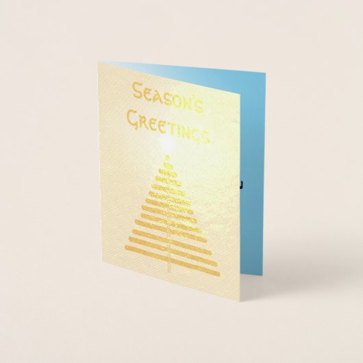 Foil Card - Graphic Tree with Star Folienkarte (Vorderseite)