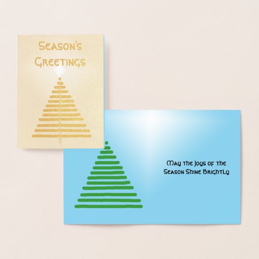 Foil Card - Graphic Tree with Star Folienkarte (Anzeige)