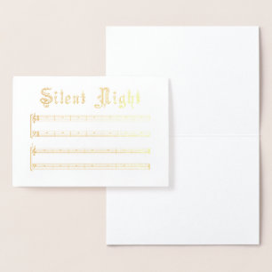 Foil Card Stille Nacht Folienkarte