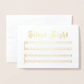 Foil Card Stille Nacht Folienkarte (Vorderseite mit Umschlag)