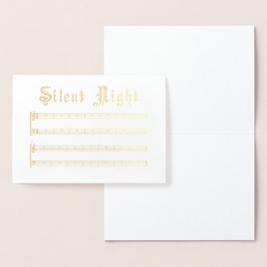 Foil Card Stille Nacht Folienkarte (Anzeige)