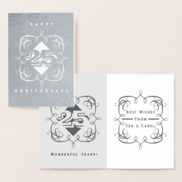 Foil Card zum 25. Jahrestag Folienkarte