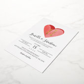 Foil Chinese Wedding Character Invitation Folieneinladung (Gedreht)