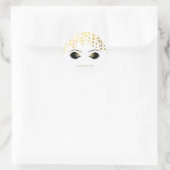 Foil Confetti Dots Gold Makeup Eyelashes Glam Runder Aufkleber (Tasche)