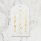 Foil Congratulations Fvor Tag Geschenkanhänger (Vorderseite)